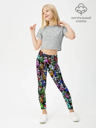 Леггинсы для девочки / Among Us. С Новым Годом!