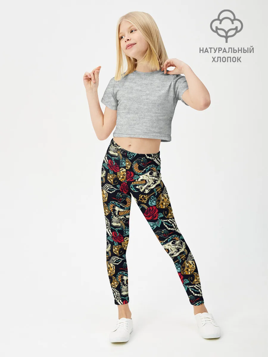 Леггинсы для девочки / Hardcore tattoo