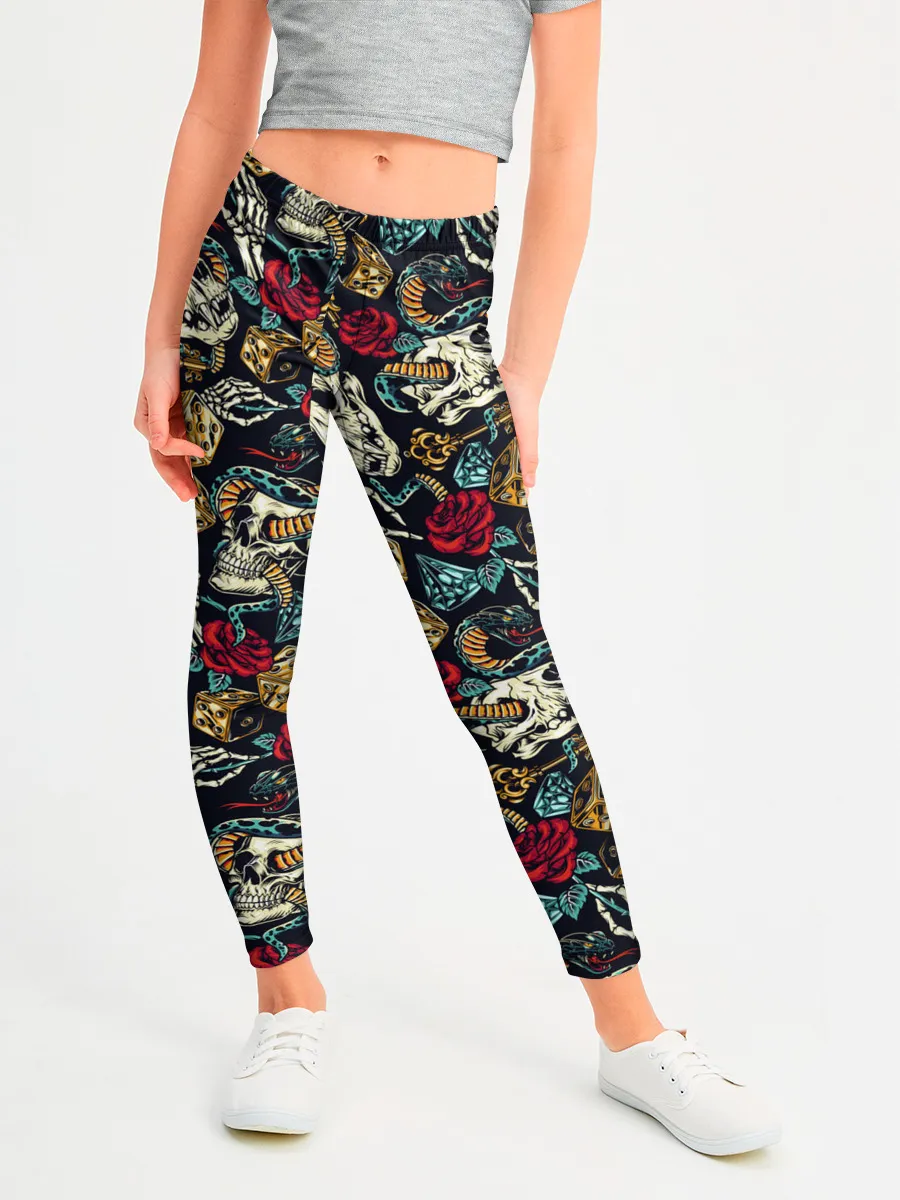Леггинсы для девочки / Hardcore tattoo