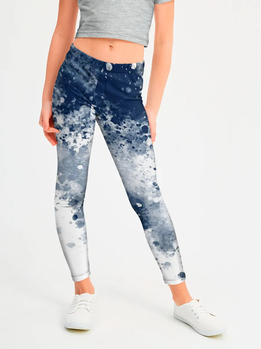 Леггинсы для девочки / Чернильные капли