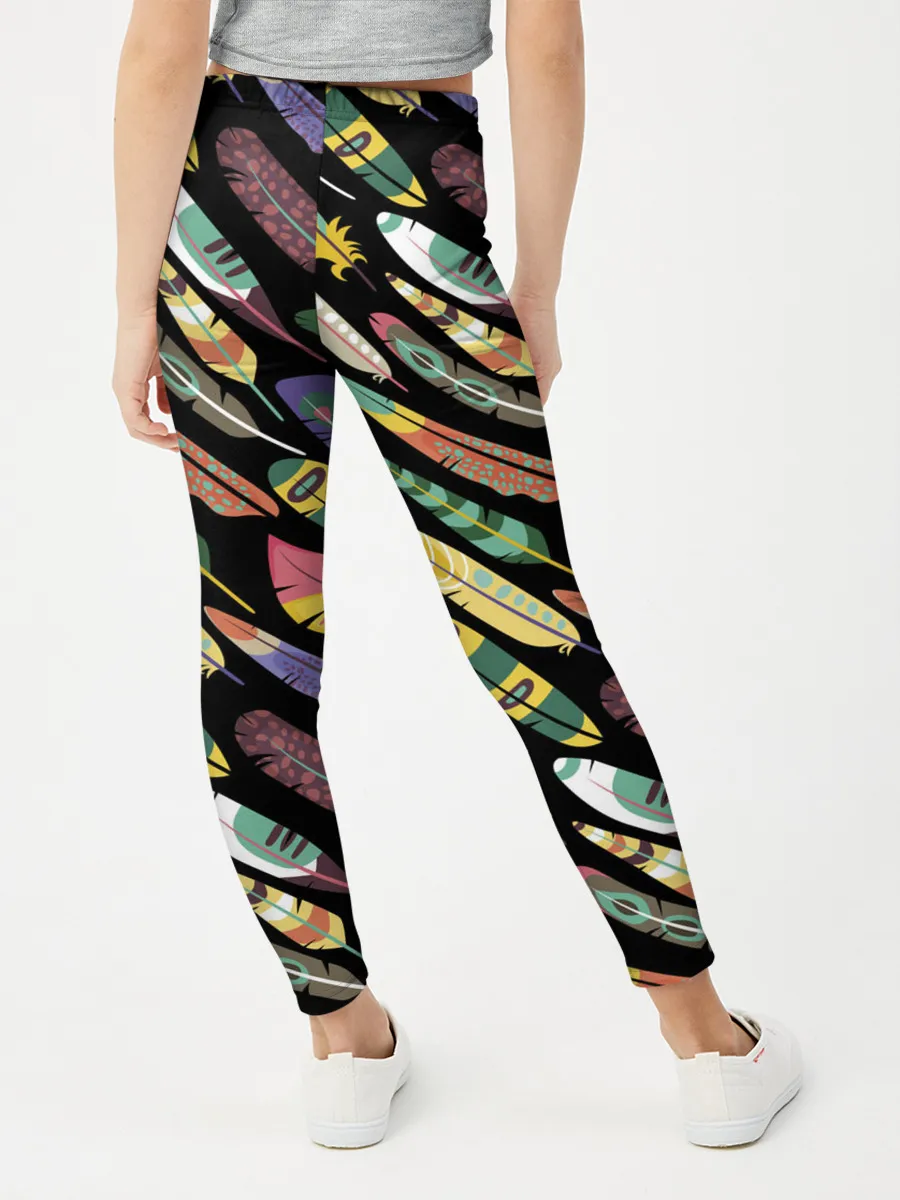 Леггинсы для девочки / Feathers 2022