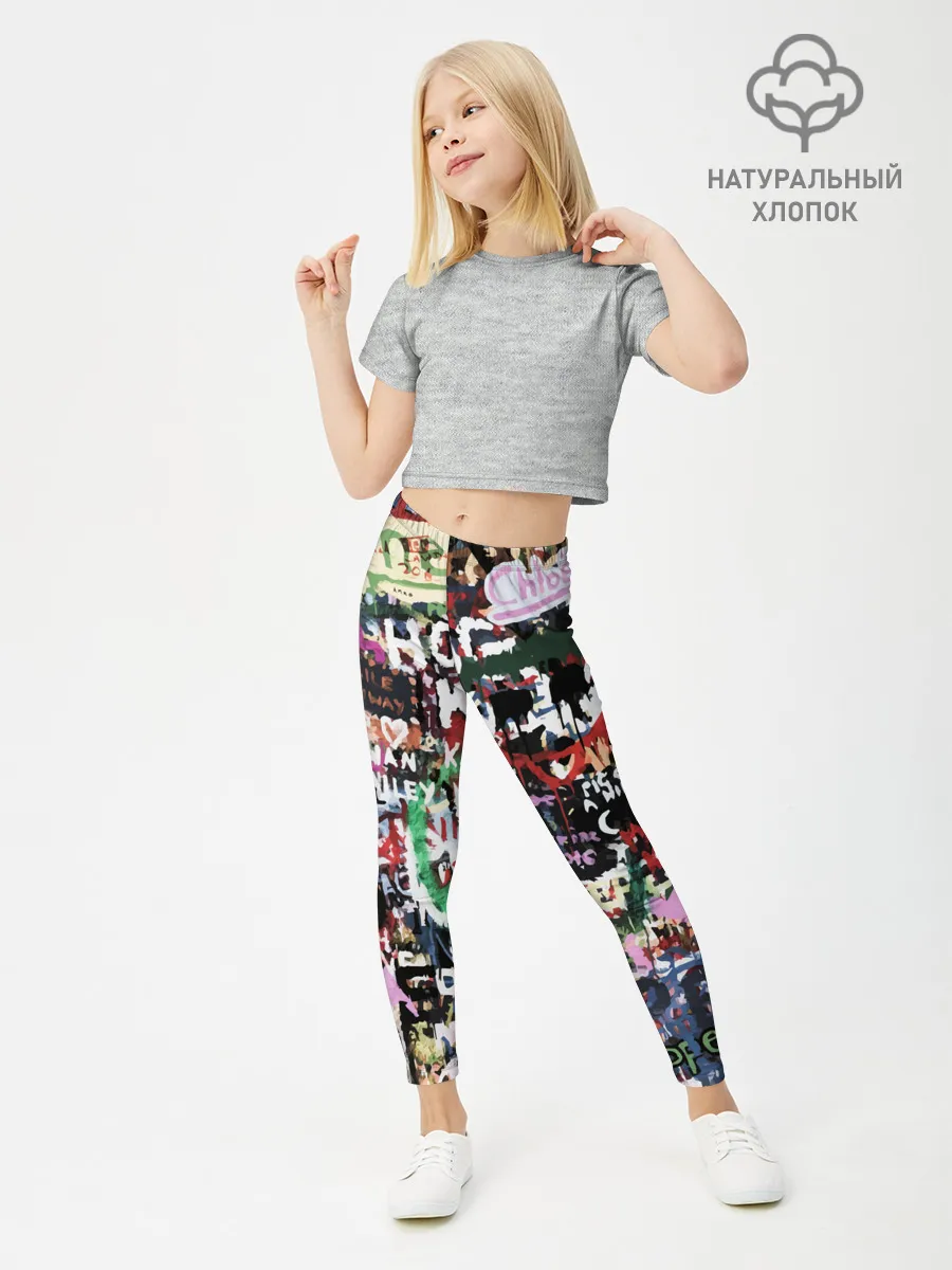 Леггинсы для девочки / Street graffiti