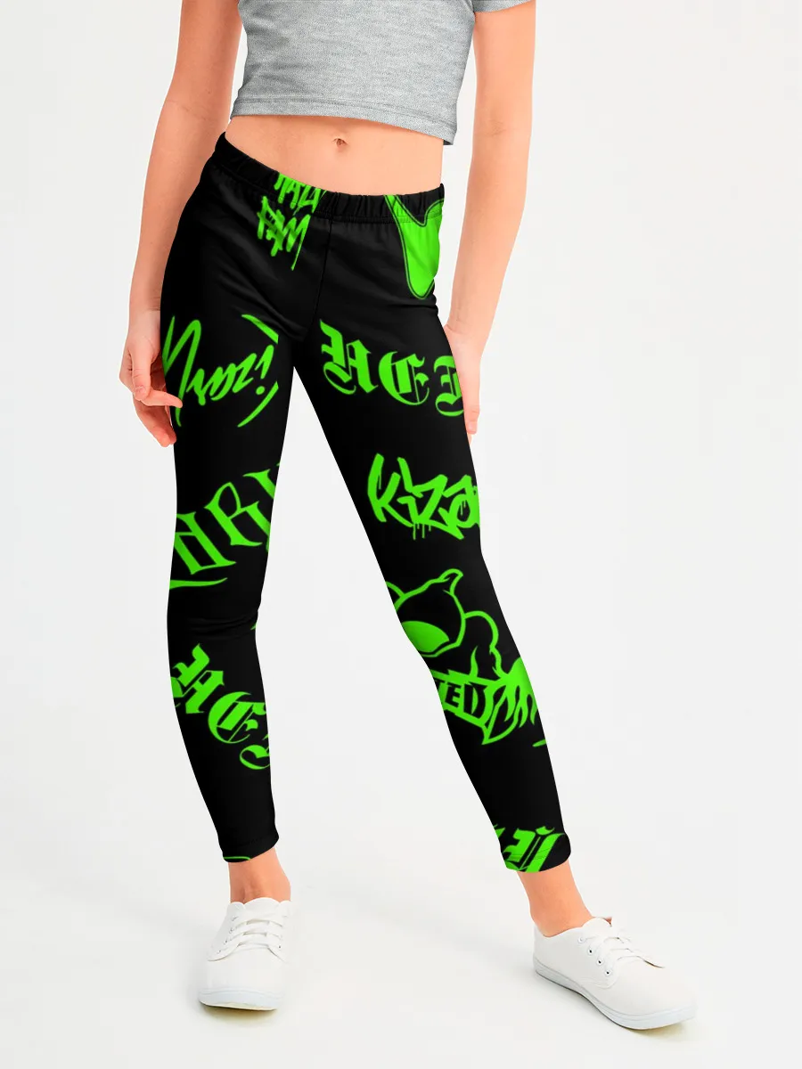 Леггинсы для девочки / KIZARU / HAUNTED FAMILY