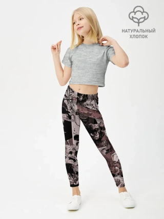 Леггинсы для девочки / ASTA manga monochrome pages