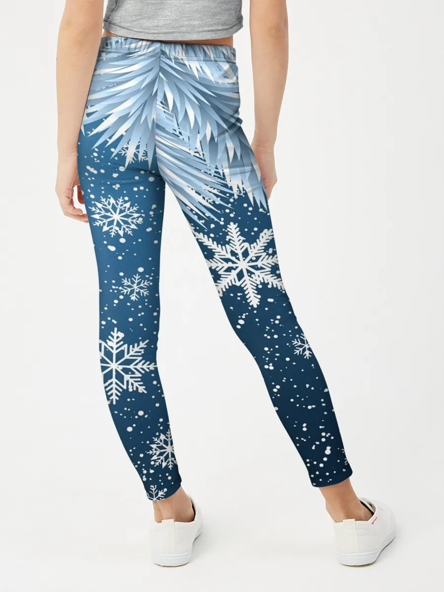 Леггинсы для девочки / Снежное Настроенние
