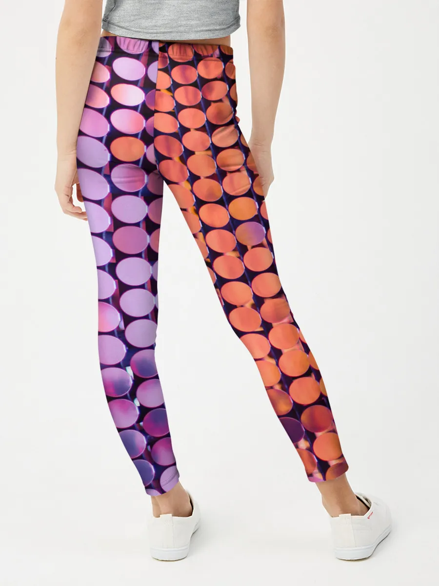 Леггинсы для девочки / Вечеринка точки глянцевый узор