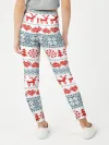 Леггинсы для девочки / Новогодний пиксельный узор