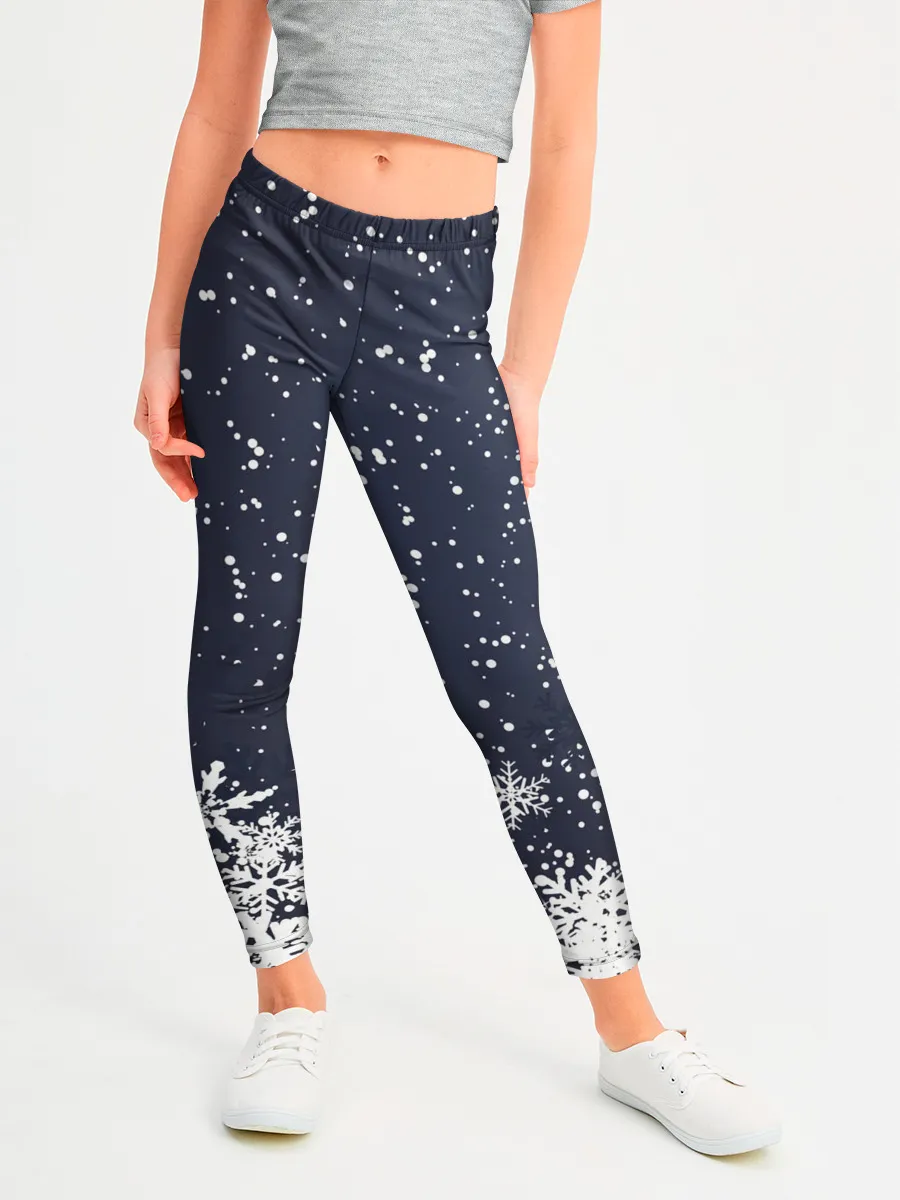 Леггинсы для девочки / Атмосфера нового года