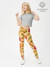 Леггинсы для девочки / Фастфуд