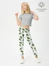 Леггинсы для девочки / папоротник