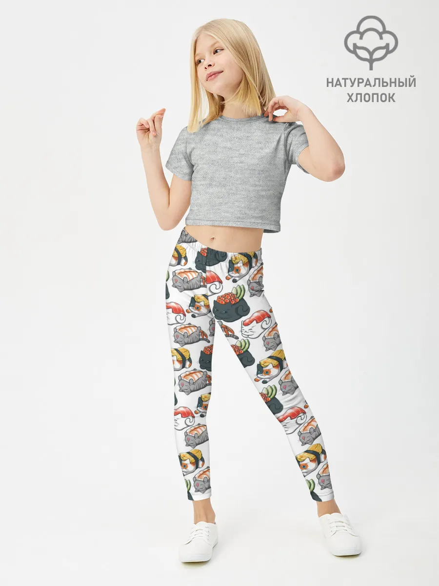 Леггинсы для девочки / Котики | Суши