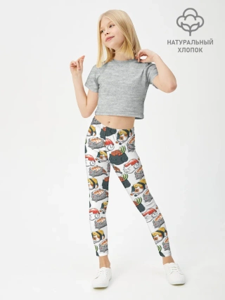Леггинсы для девочки / Котики | Суши