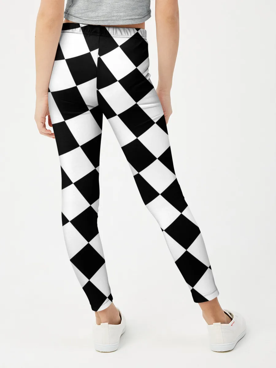 Леггинсы для девочки / Клетки