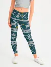 Леггинсы для девочки / Новогодний узор