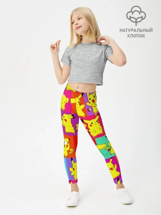 Леггинсы для девочки / ПИКАЧУ