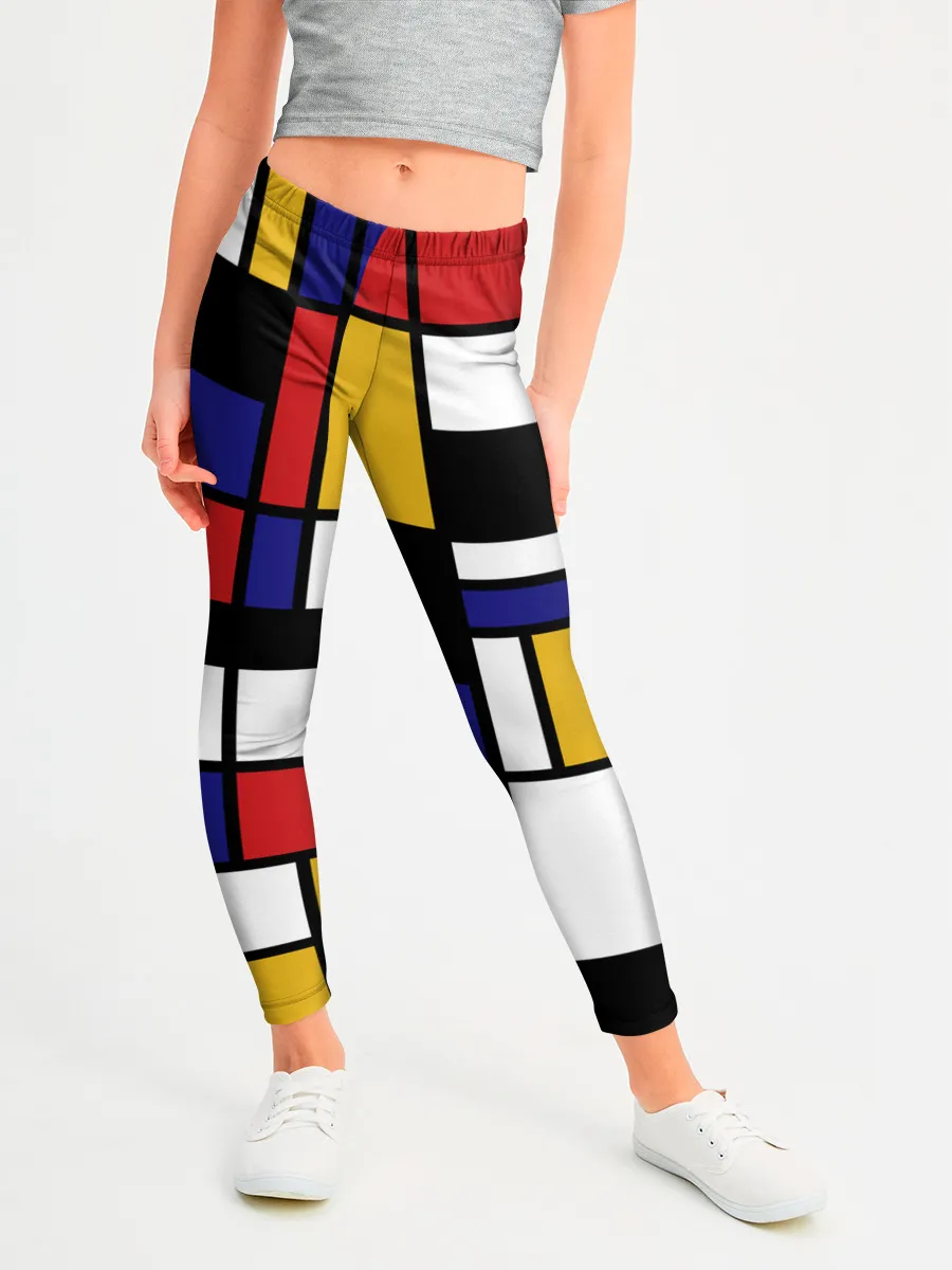 Леггинсы для девочки / Color blocking