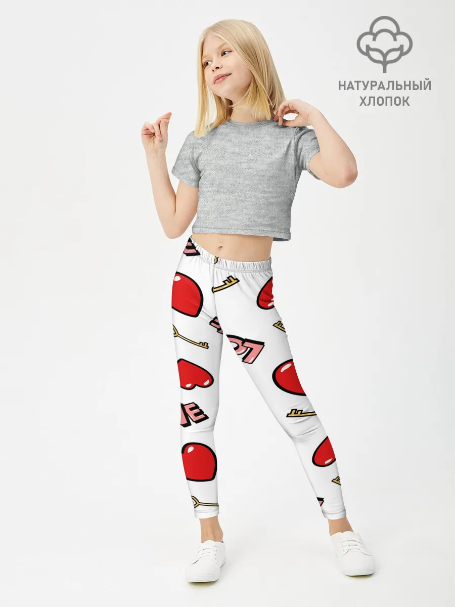 Леггинсы для девочки / Valentines Day