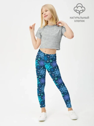 Леггинсы для девочки / Новогодние Узоры