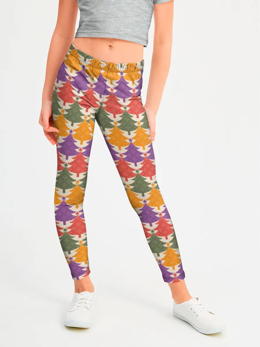 Леггинсы для девочки / Ёлочки