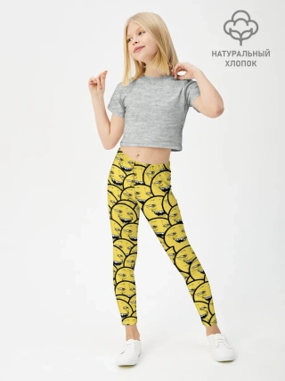 Леггинсы для девочки / Йоба-смайлики