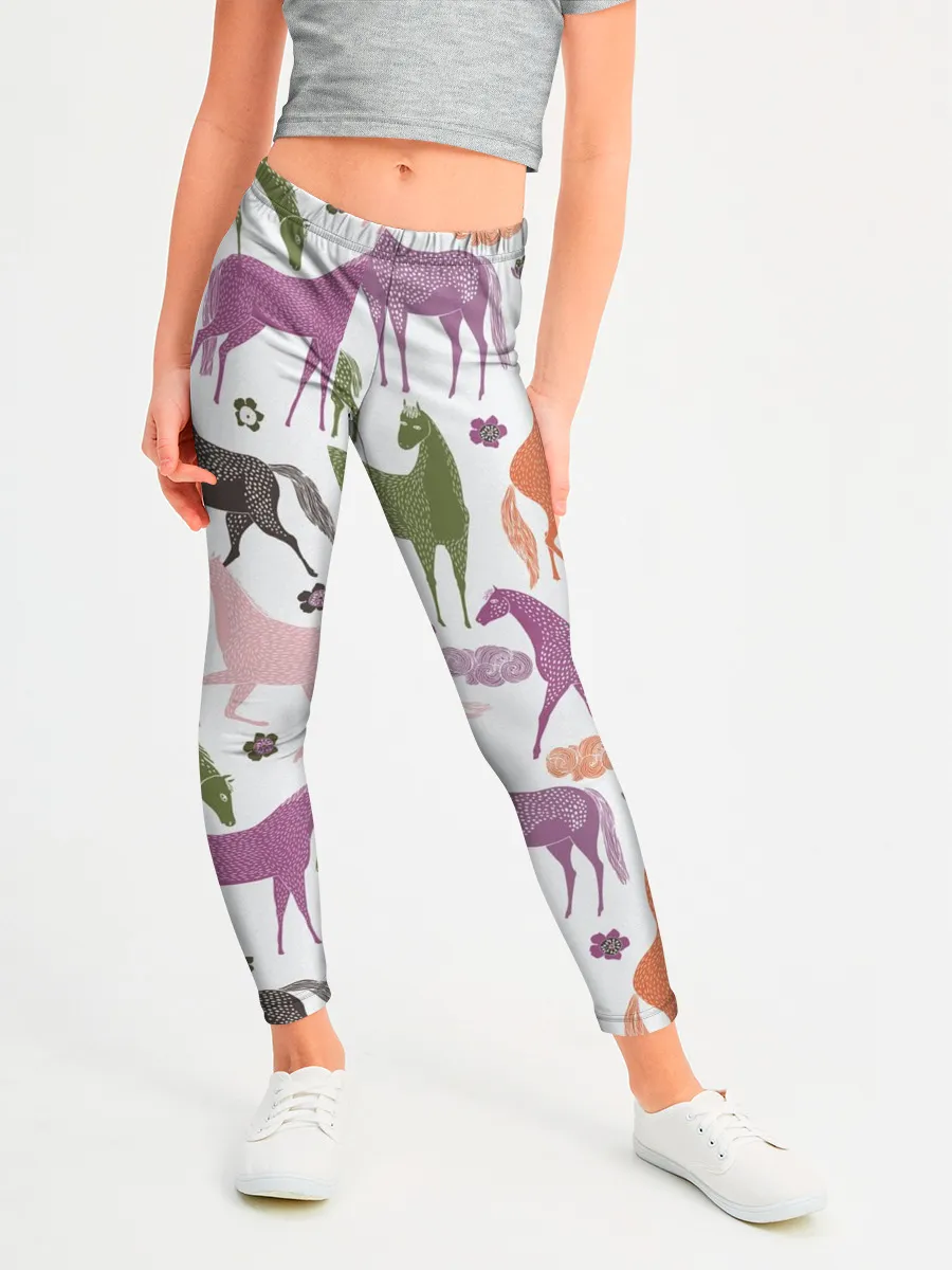 Леггинсы для девочки / лошадки