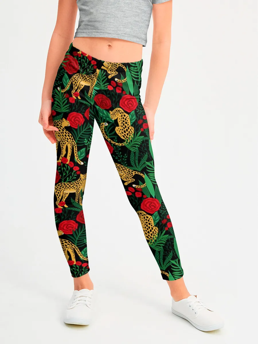 Леггинсы для девочки / Leopards | Леопардовый Паттерн