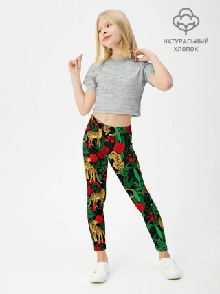 Леггинсы для девочки / Leopards | Леопардовый Паттерн