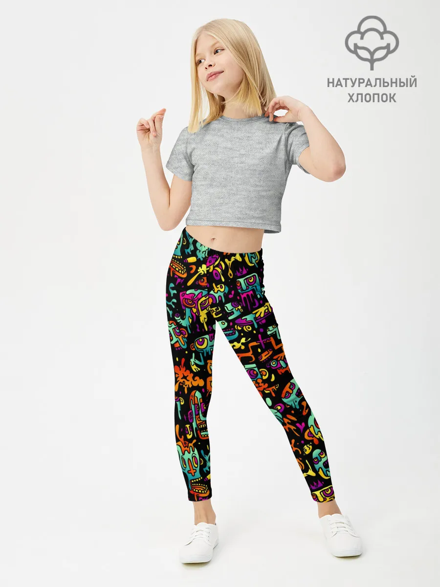 Леггинсы для девочки / Монстры