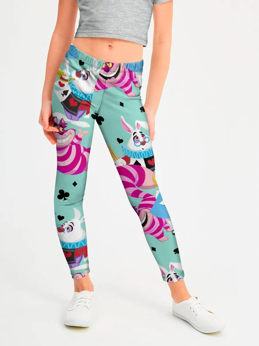 Леггинсы для девочки / Alice in Wonderland