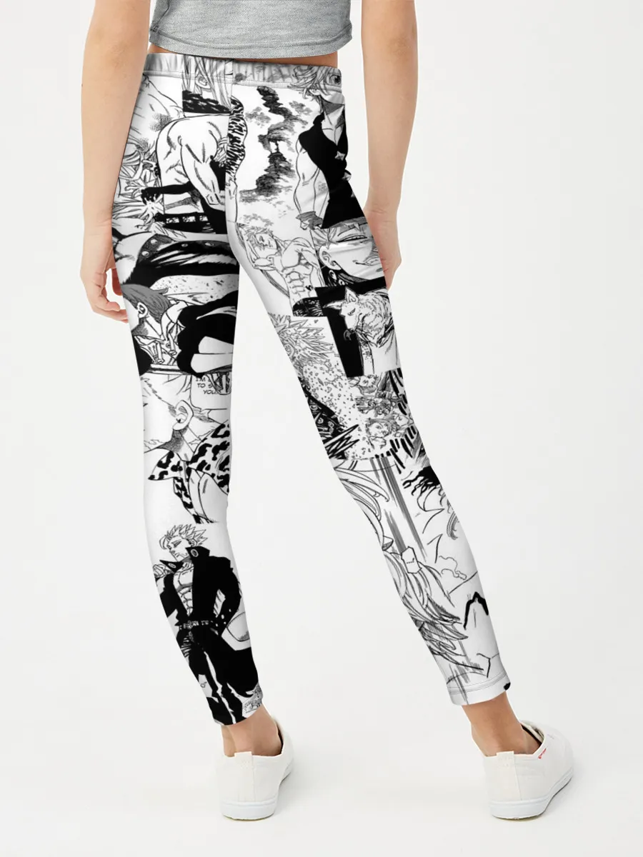 Леггинсы для девочки / 7 СМЕРТНЫХ ГРЕХОВ. Манга-паттерн