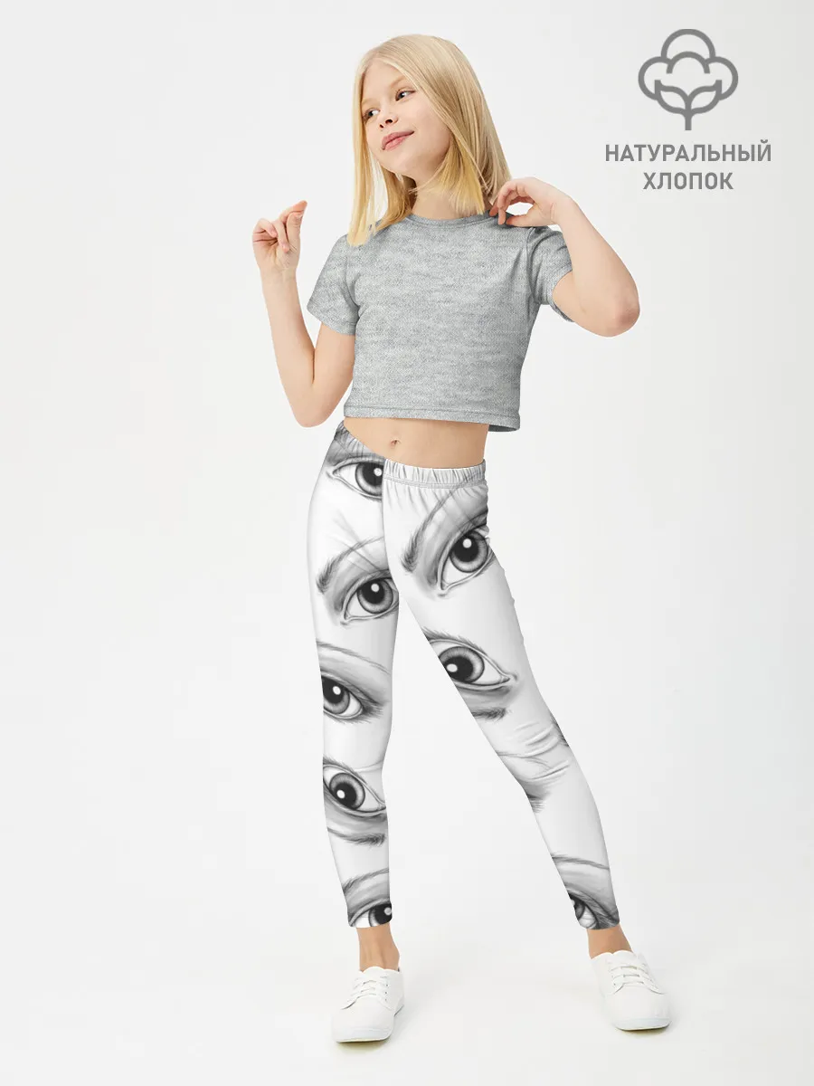 Леггинсы для девочки / глаза