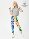 Леггинсы для девочки / Радужные сердечки