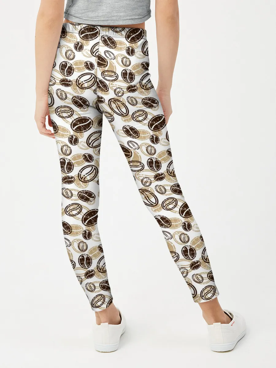 Леггинсы для девочки / Кофе