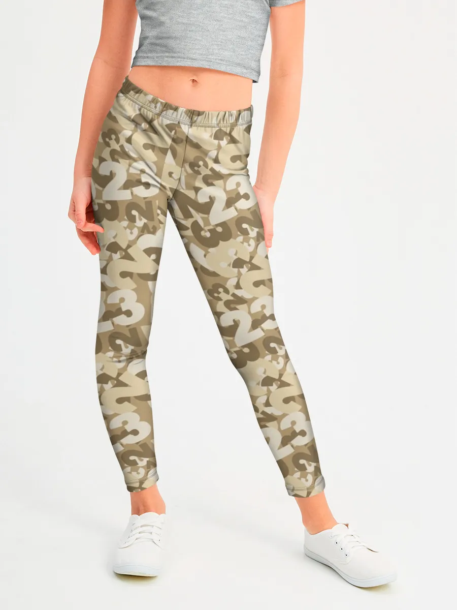 Леггинсы для девочки / 23 февраля