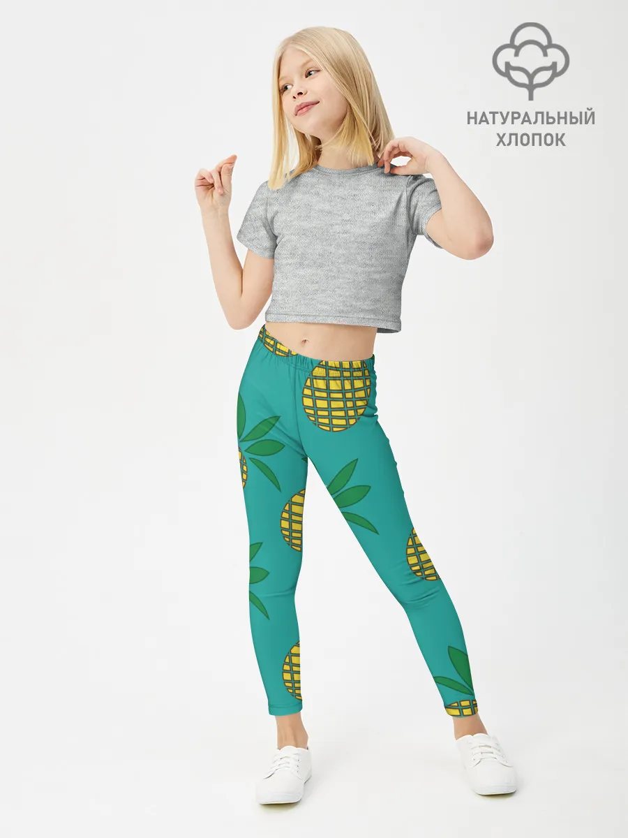 Леггинсы для девочки / Ананасы