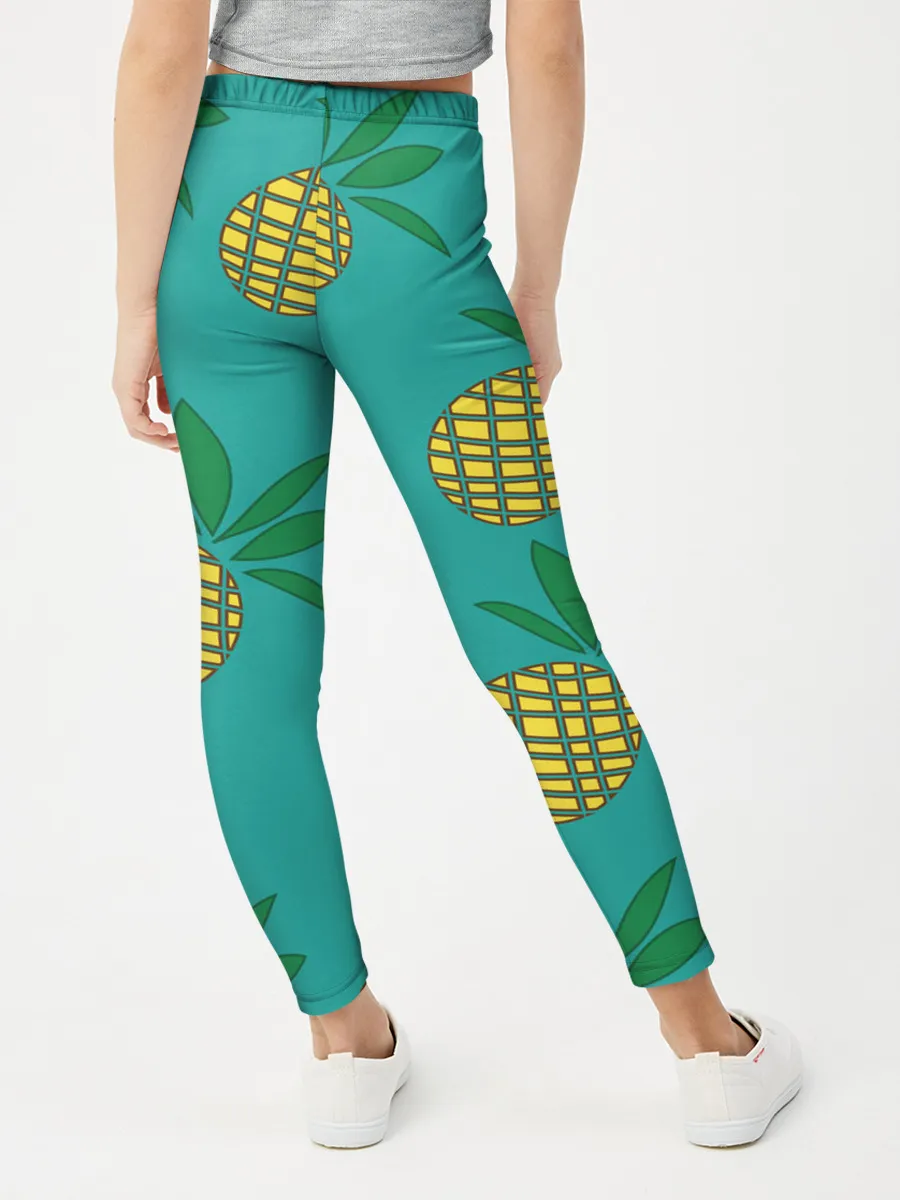Леггинсы для девочки / Ананасы