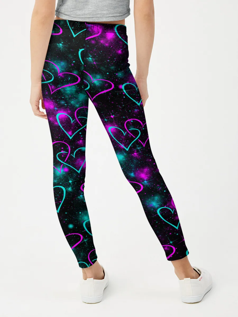 Леггинсы для девочки / Сердечки