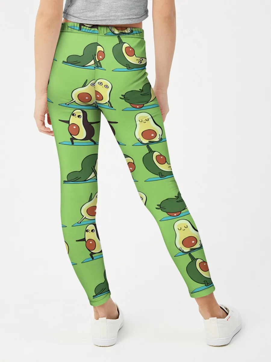 Леггинсы для девочки / Авокадо | Зарядка