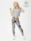 Леггинсы для девочки / Котики и Суши