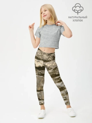 Леггинсы для девочки / Неровные блоки