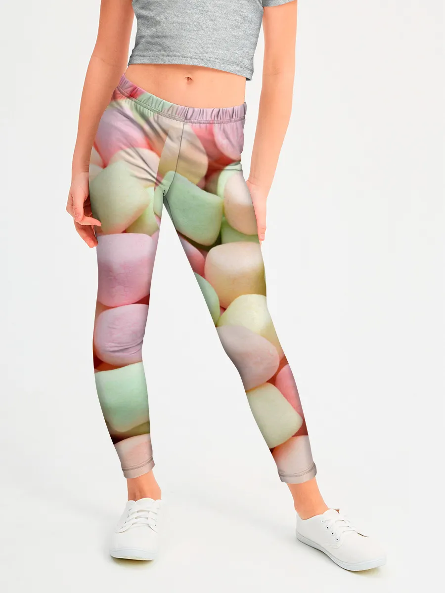 Леггинсы для девочки / маршмэлов зефирки нежные
