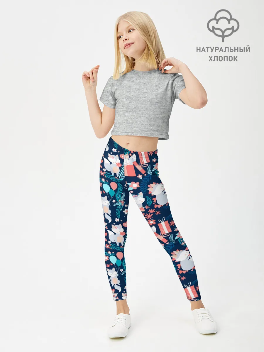 Леггинсы для девочки / Котики | Подарки