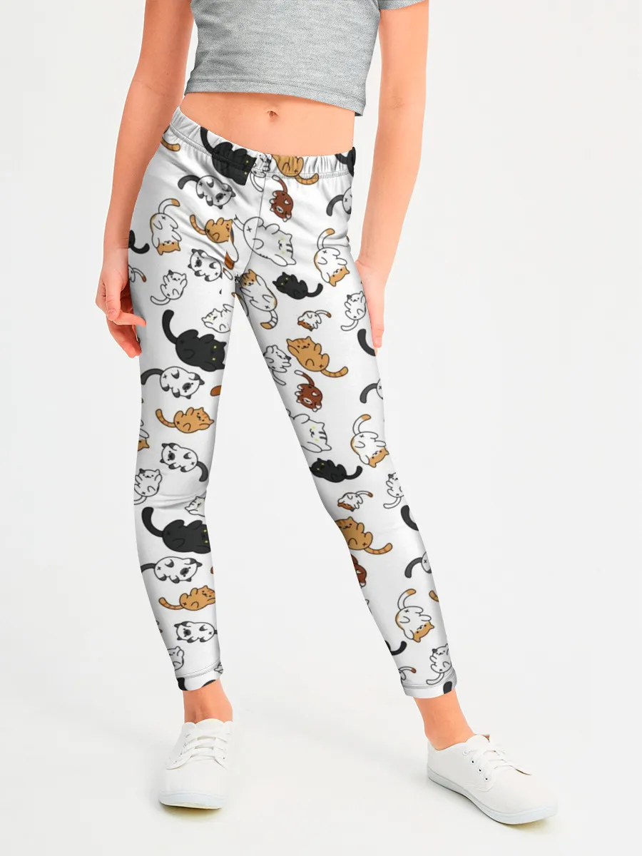 Леггинсы для девочки / Коты