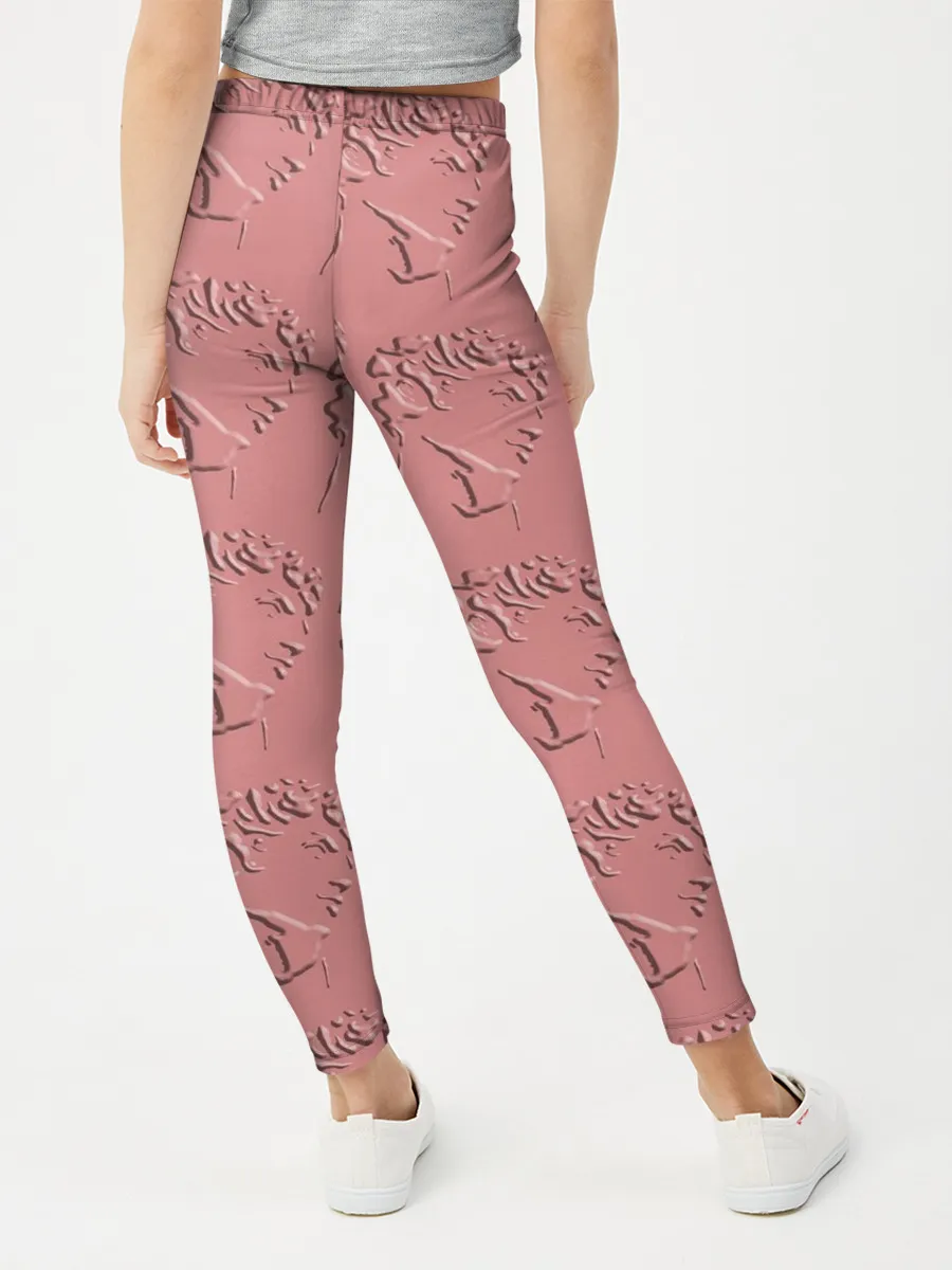 Леггинсы для девочки / Скульп монограмма полностью