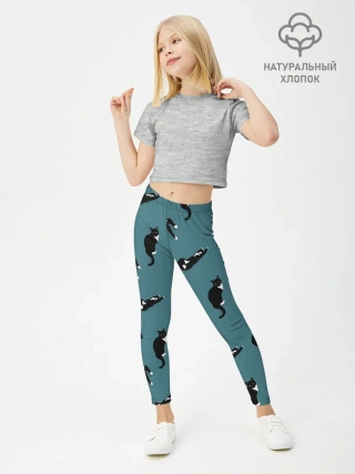 Леггинсы для девочки / Коты и кошечки