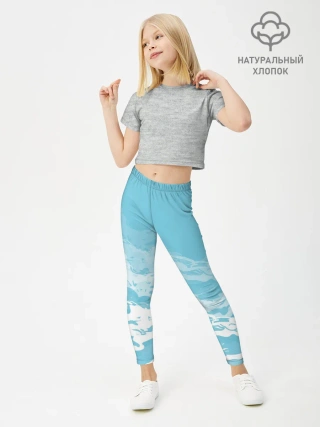 Леггинсы для девочки / Волны