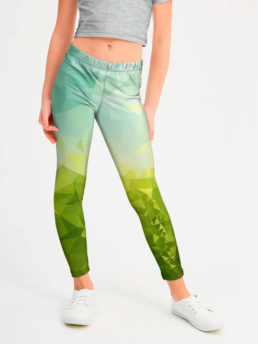 Леггинсы для девочки / Природная Абстракция