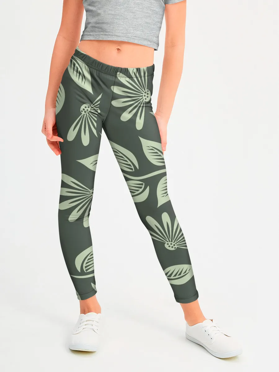 Леггинсы для девочки / Цветы