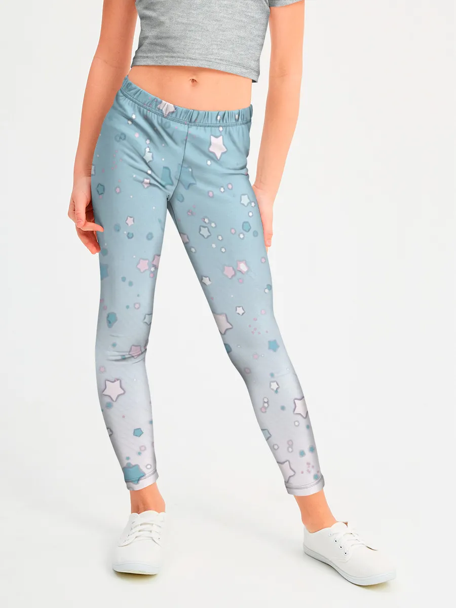 Леггинсы для девочки / милые звездочки узор