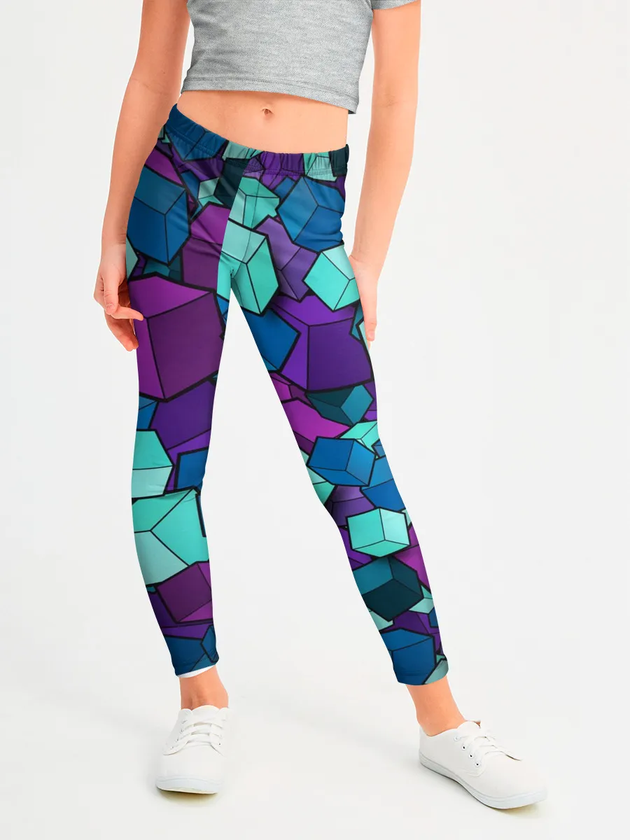 Леггинсы для девочки / Кубы